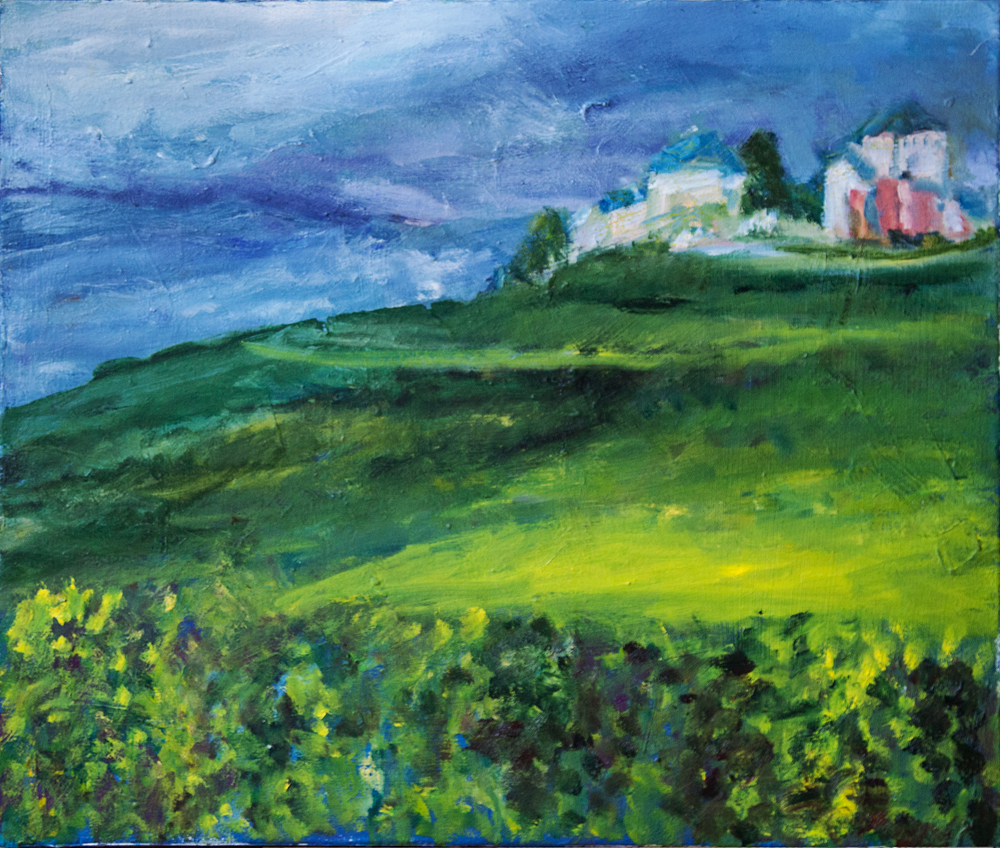 Schloss Johannisberg 60×70 cm Öl auf Leinwand